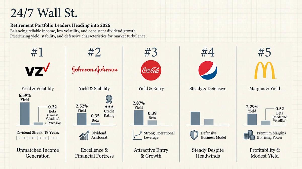 5 Dividend Powerhouses That Belong in Every Retirement Portfolio Right Now