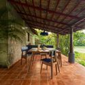 © Abhimanyu KV Kalam by Paddy House / Episode architects - Interior Photography, Dining room, Brick, Chair