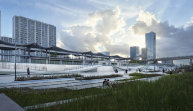 A Reborn Scenic Field Above Waves / TJAD Original Design Studio