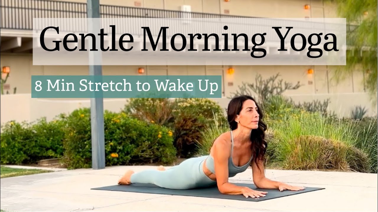 Gentle Morning Yoga | 8-Min Full Body Wake Up - YouTube