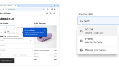 Chrome Autofill getting two-line design, Google Wallet integration