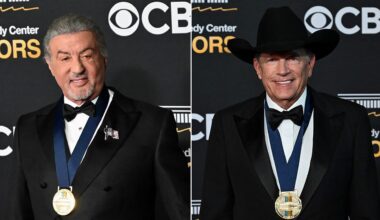 Sylvester Stallone joins George Strait for Donald Trump-hosted Kennedy Center Honors