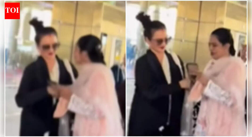‘Jaya Bachchan 2.0': Netizen tags Rekha as the veteran ignores fan at the airport, declines photo request |
