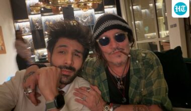 Rooh Baba x Jack Sparrow: Kartik Aaryan’s photo with Johnny Depp wows internet
