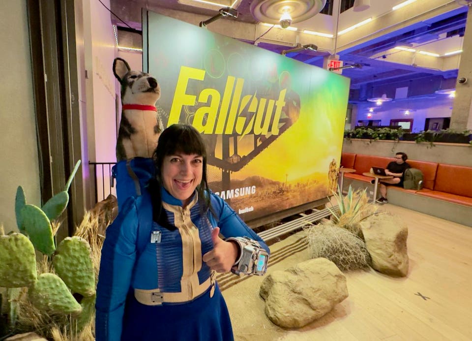 Fallout cosplayer and influencer Sarie Moscato at Game Awards Week event