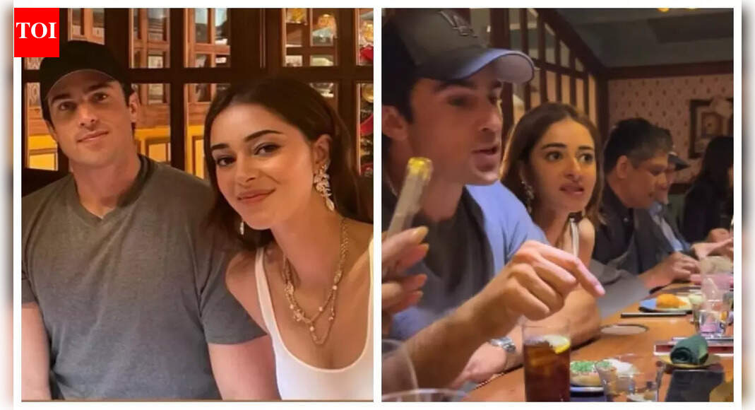 Ananya Panday takes a break from ' Tu Meri Main Tera Main Tera Tu Meri' promotions with Kartik Aaryan for dinner date with boyfriend Walker Blanco - PICS |