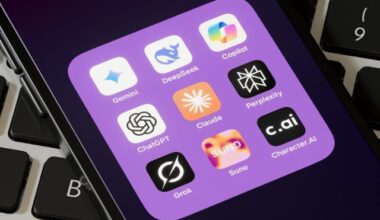 Logos of generative artificial intelligence (AI) applications are seen in this illustration. gettyimagesbank