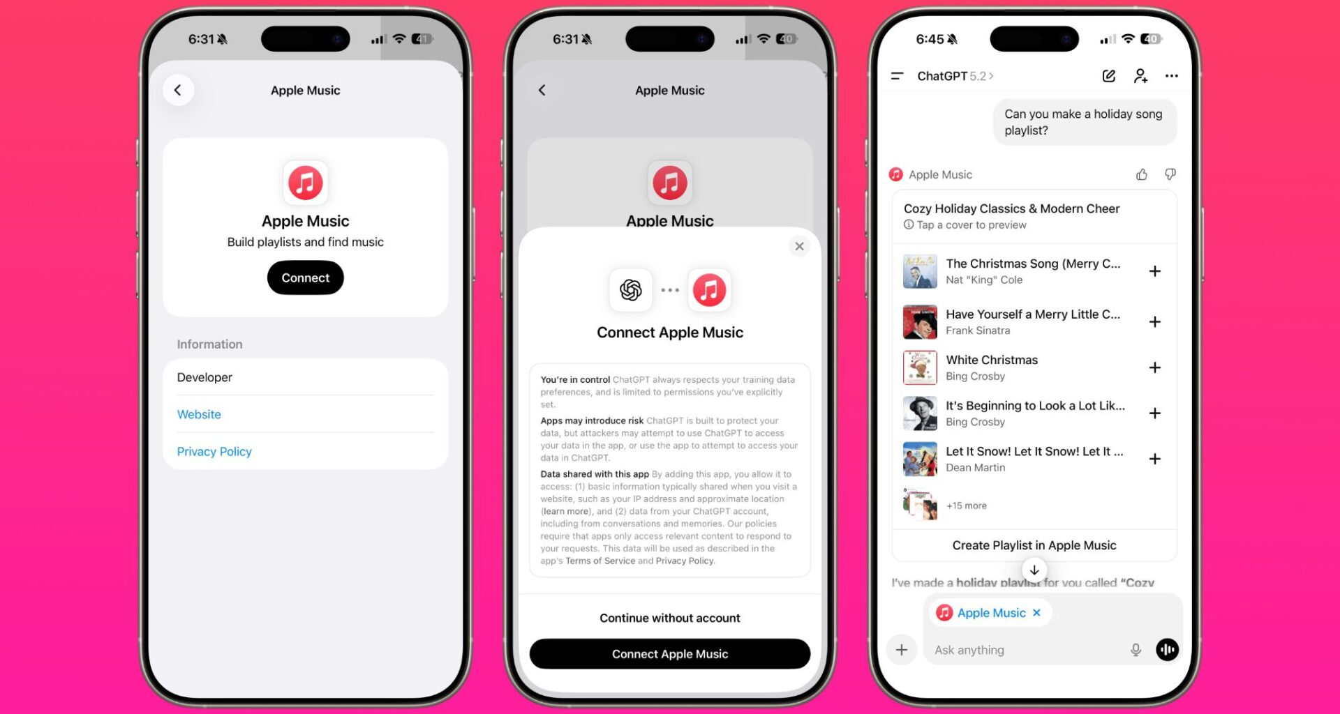ChatGPT's Apple Music Integration Is Now Live