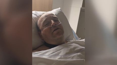 Ahmed al-Ahmed, who risked his life wrestling alleged Bondi shooter, speaks in hospital – video