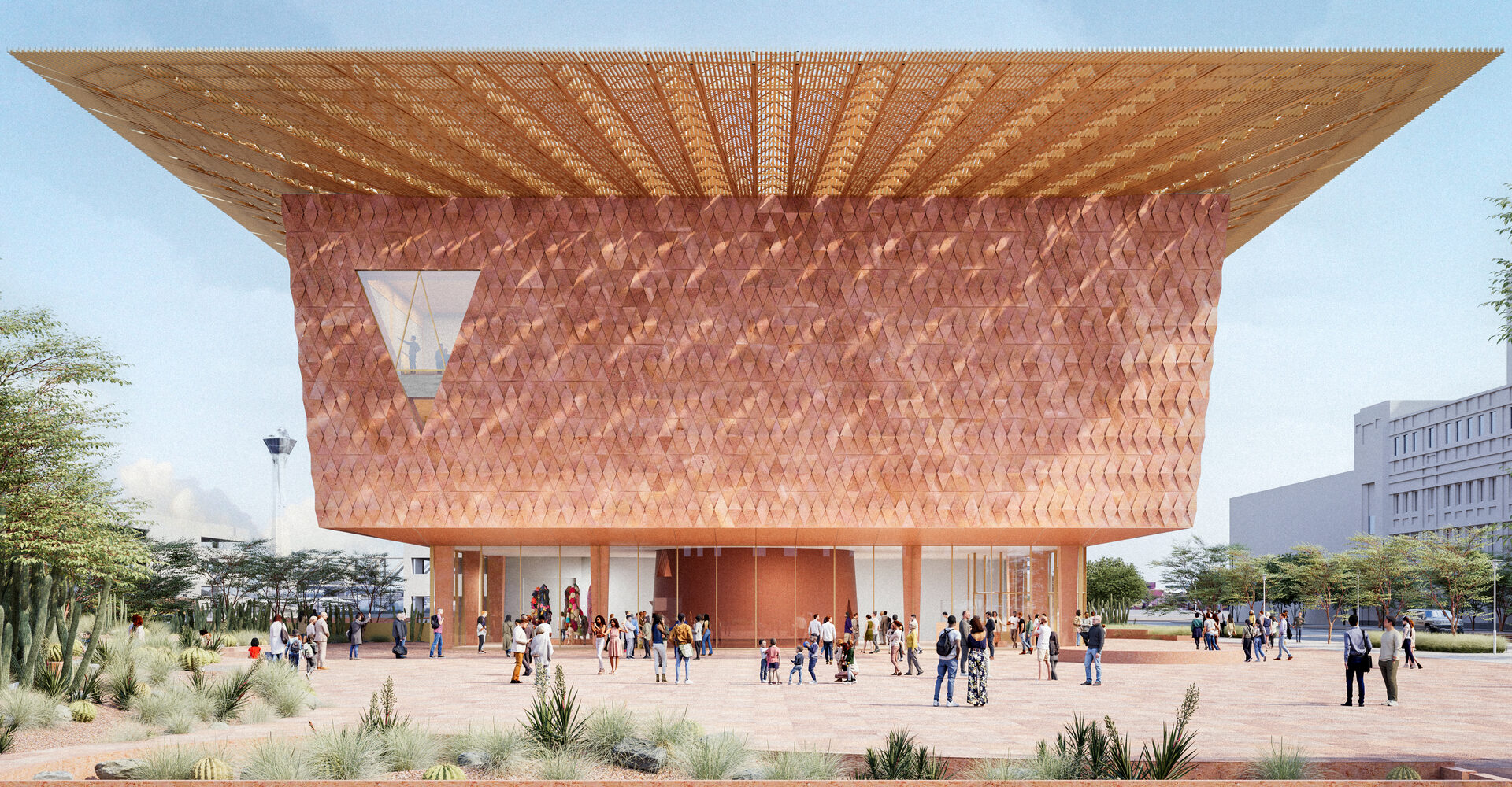 Kéré Architecture and SOM Unveil New Images of the Future Las Vegas Museum of Art
