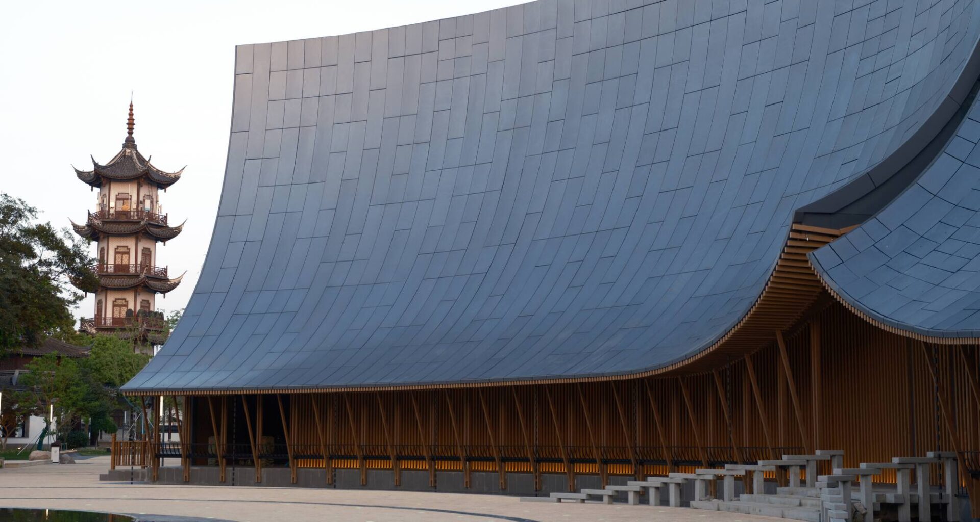 Zhouzhuang Theater Façade Renovation / CAALADI + Practice on Earth