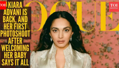 Kiara Advani’s first post-baby photoshoot is here, and her Vogue look is pure old-world magic