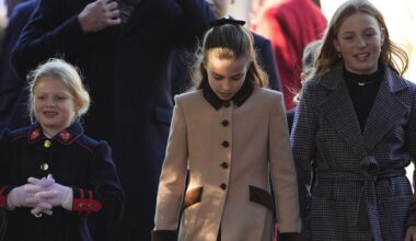 Princess Charlotte sparks fan frenzy as royal walks alongside Zara Tindall's two daughters