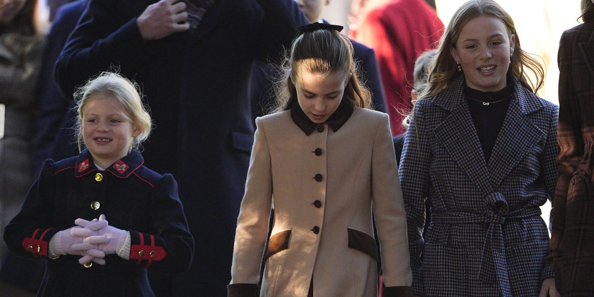 Princess Charlotte sparks fan frenzy as royal walks alongside Zara Tindall's two daughters