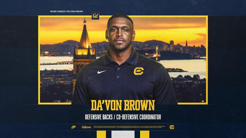 Brown Tabbed To Lead Cal Defensive Backs