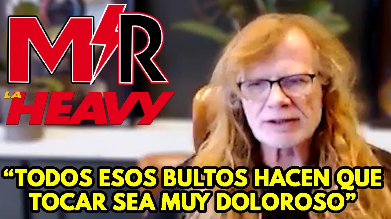 DAVE MUSTAINE y el porqué del fin de MEGADETH: “Todos esos bultos hacen que tocar sea muy doloroso” - YouTube