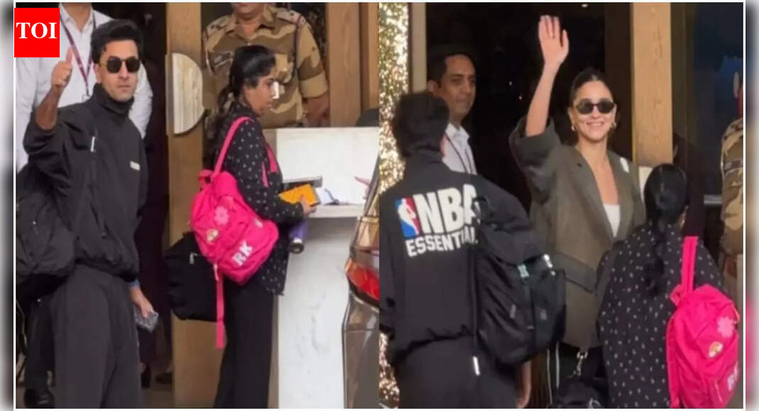 Ranbir Kapoor's clean-shaven look steals spotlight, 'Love & War' actor jets off with wife Alia Bhatt for New Year getaway | Hindi Movie News