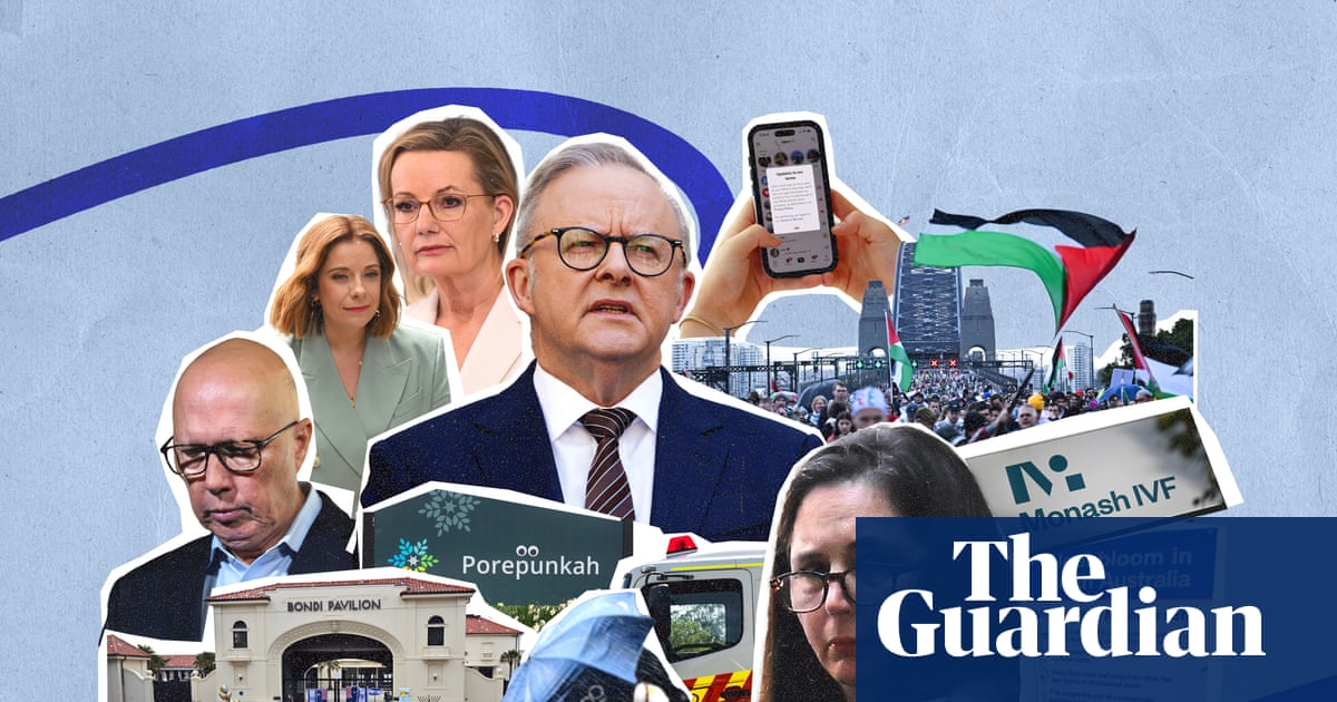 Tension on the streets, the mushroom trial circus and a devastating terrorist attack – looking back on Australia’s turbulent 2025 | Australia news