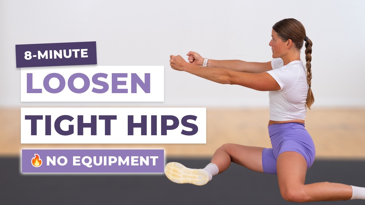 8-Minute Hip Mobility Routine | Loosen Tight Hips (No Equipment) - YouTube