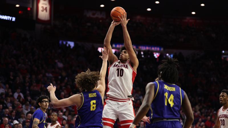 Peat scores 19, No. 1 Arizona closes out nonconference with 99-71 win over South Dakota State
