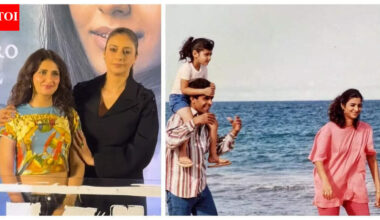 Tabu REUNITES with 'Chachi 420' co-star Fatima Sana Shaikh; reminds paparazzi 'Ye meri beti bani thi' |