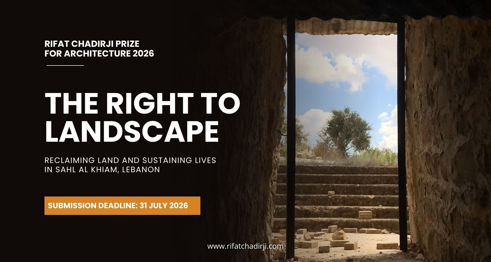 Call for Entries: Rifat Chadirji Prize 2026: The Right to Landscape