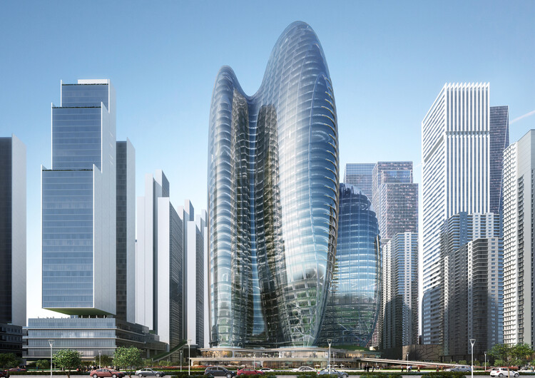 Zaha Hadid Architects’ OPPO Headquarters in Shenzhen Advances with Facade Installation - Image 2 of 6