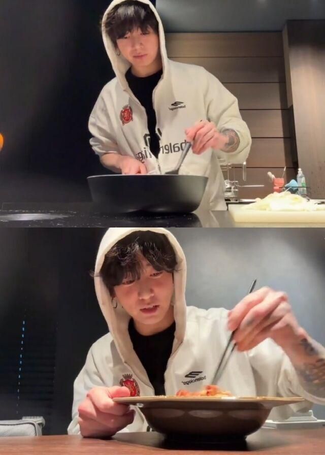 BTS' Jung Kook / Captured from Jung Kook's livestream