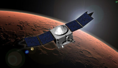 NASA's MAVEN spacecraft is seen in this undated artist's concept