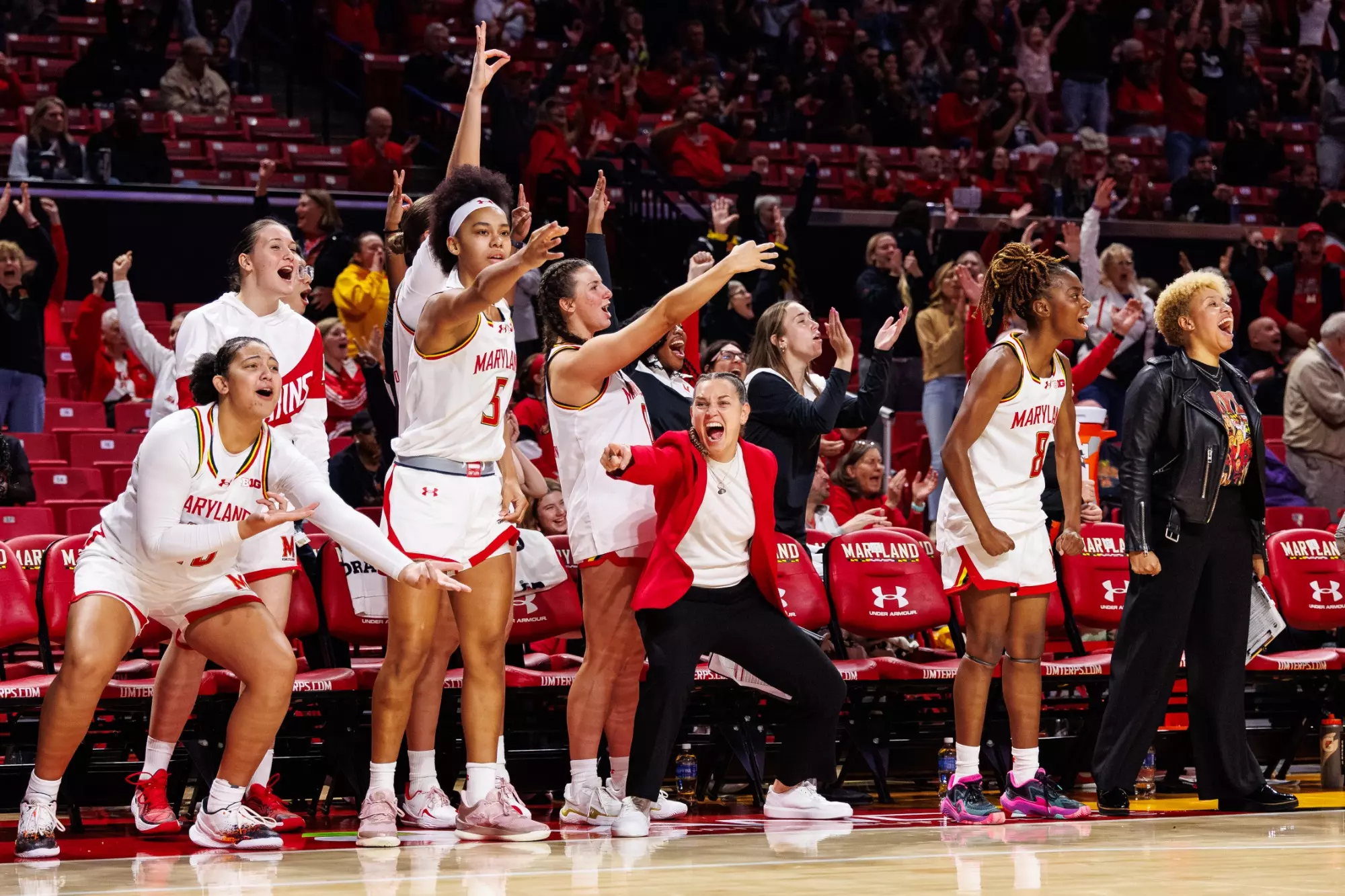 Maryland Women's Basketball TeamMaryland Terrapins Women's Basketball vs Georgetown Hoyas at Xfinity Center in College Park, MD on Sunday, Nov. 9, 2025. Grayson Belanger/Maryland Terrapins
