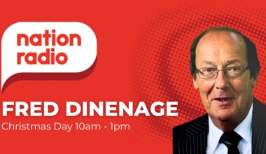 Fred Dinenage to join Nation Radio South on Christmas Day