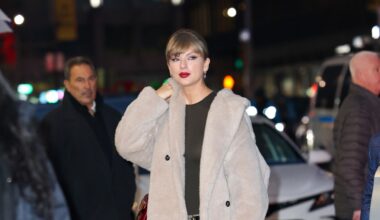Even in Wintry Weather, Taylor Swift Remains Committed to the Miniskirt