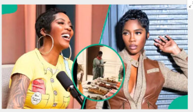 Tiwa Savage’s lavish Christmas dinner goes viral after $500 cash surprise for every guest