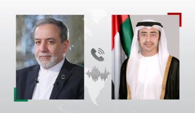 Abdullah bin Zayed receives phone call from Iranian Foreign Minister