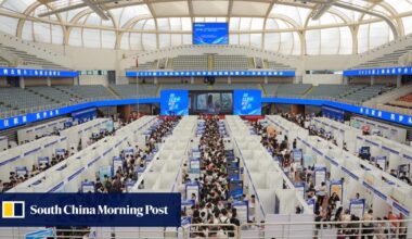 China’s jobless rate for young people eases to 16.9% as graduates settle for less
