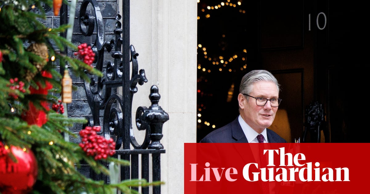 Starmer will ‘absolutely’ still be prime minister by next Christmas, says Labour chair – UK politics live | Politics