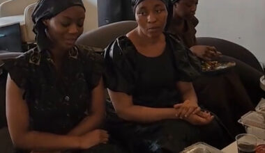 Watch as 'step-mum' Odo Broni dines with Akosua Serwaa's children