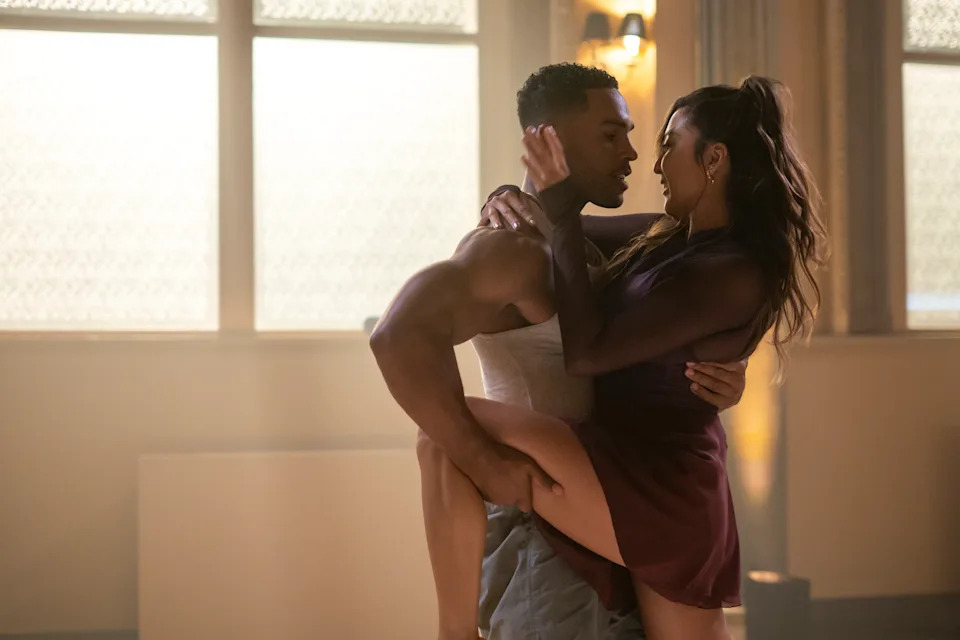 Lucien Laviscount as Alfie and Ashley Park as Mindy in Emily in Paris. (Caroline Dubois/Netflix)