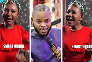 Bishop Daniel Obinim (M) and his wife Florence Obinim