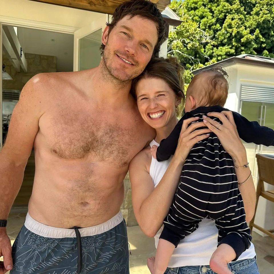 Katherine Schwarzenegger/Instagram Chris Pratt and Katherine Schwarzenegger with son Ford via Instagram