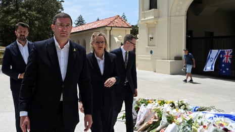 Sussan Ley says stricter gun laws ‘must be on the table’ after Bondi beach terror attack – video