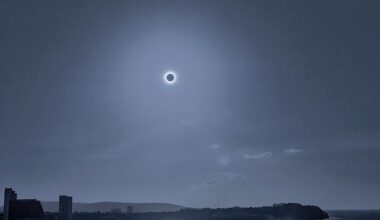 Totality over Guam from 2019. Credit: Eliot Herman.