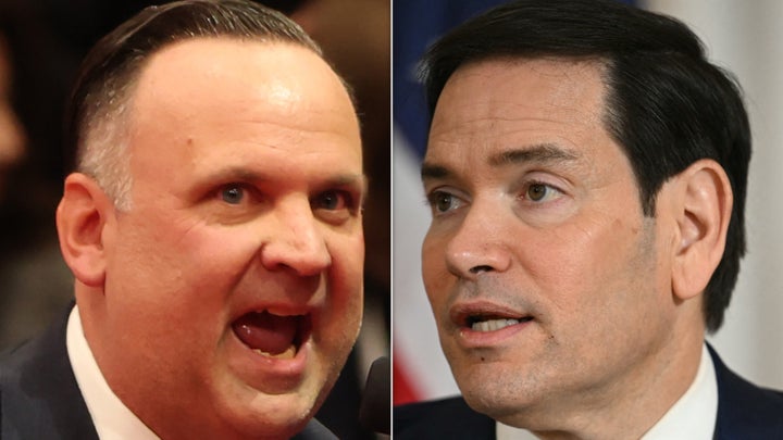 Dan Scavino and Marco Rubio have both spoken out amid the uproar around portraits published in Vanity Fair. They are pictured here in unrelated photos from Getty Images.