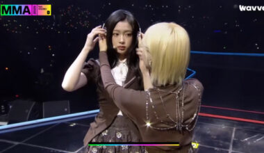 Girl group KiiKiii performs during the 2025 Melon Music Awards at Gocheok Sky Dome in western Seoul on Dec. 20. [SCREEN CAPTURE]