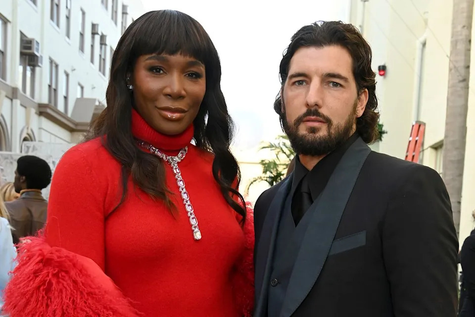 Jon Kopaloff/Getty Venus Williams and Andrea Preti in October 2025