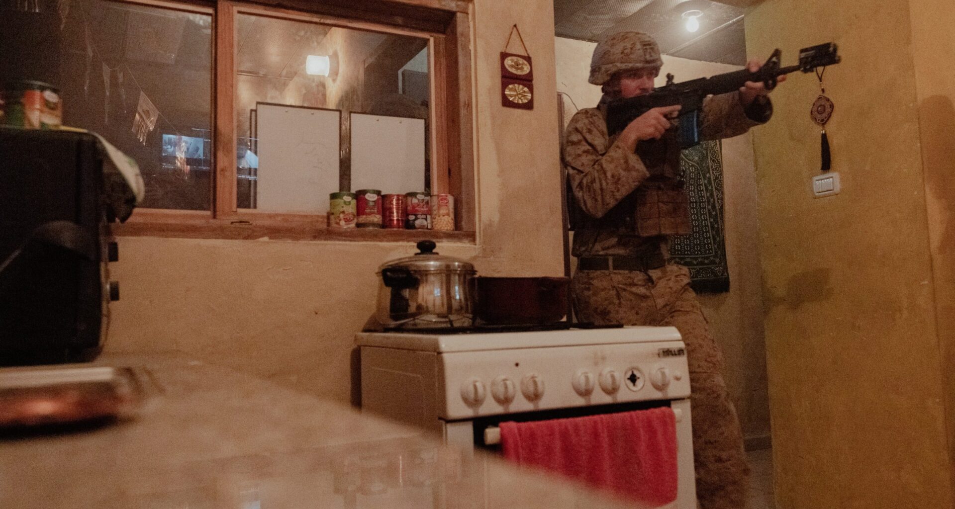 U.S. Marine Corps Lance Cpl. Gage Perry, an assault amphibious vehicle crewman with 2nd Assault Amphibian Battalion, 2nd Marine Division, participates in a Urban Operations Training range during Intrepid Maven 23.2, in Israel, Feb. 26, 2023. Intrepid Maven is a bilateral exercise between USMARCENT and the IDF designed to improve interoperability, strengthen partner-nation relationships in the U.S. Central Command area of operations and improve both individual and bilateral unit readiness. (U.S. Marine Corps photo by Lance Cpl. Emma Gray)