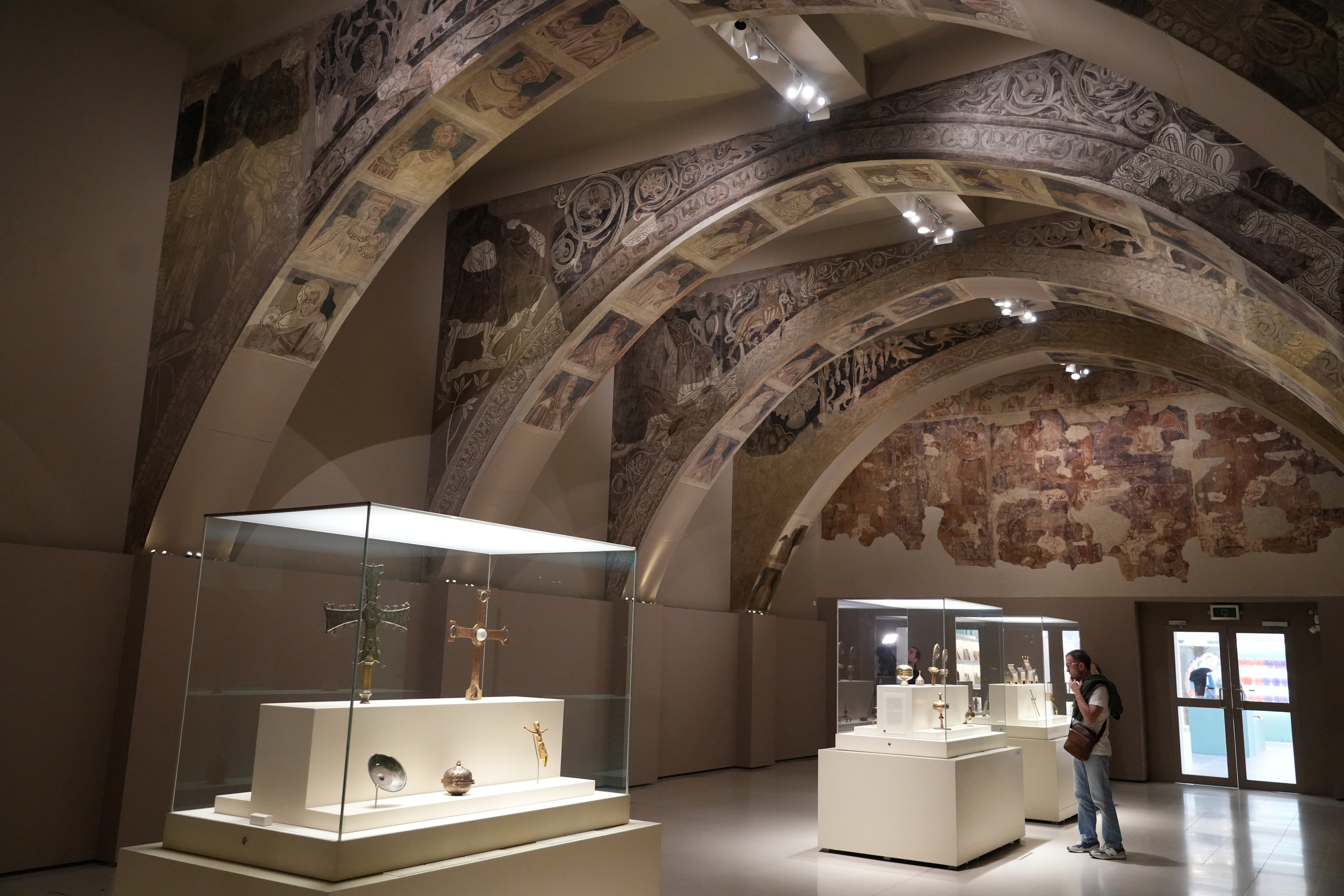 The Sixena murals on display at MNAC in Barcelona