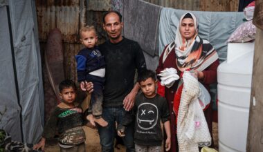 From war to winter: Gaza couple wait to welcome baby in flooded tent | Israel-Palestine conflict