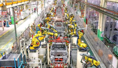 A view of an auto manufacturing line in Suzhou, East China