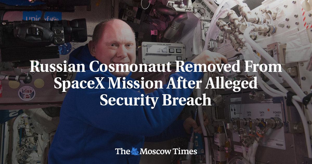 Russian Cosmonaut Removed From SpaceX Mission After Alleged Security Breach